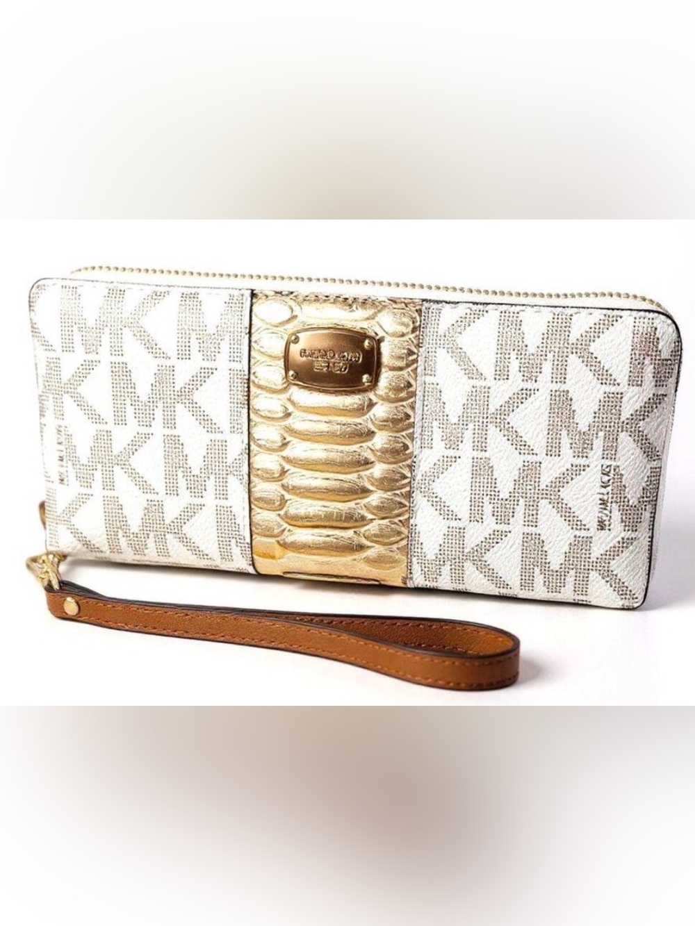 Michael Kors Jet Set Travel Center Stripe Continental Wallet - Picture 1 of 4